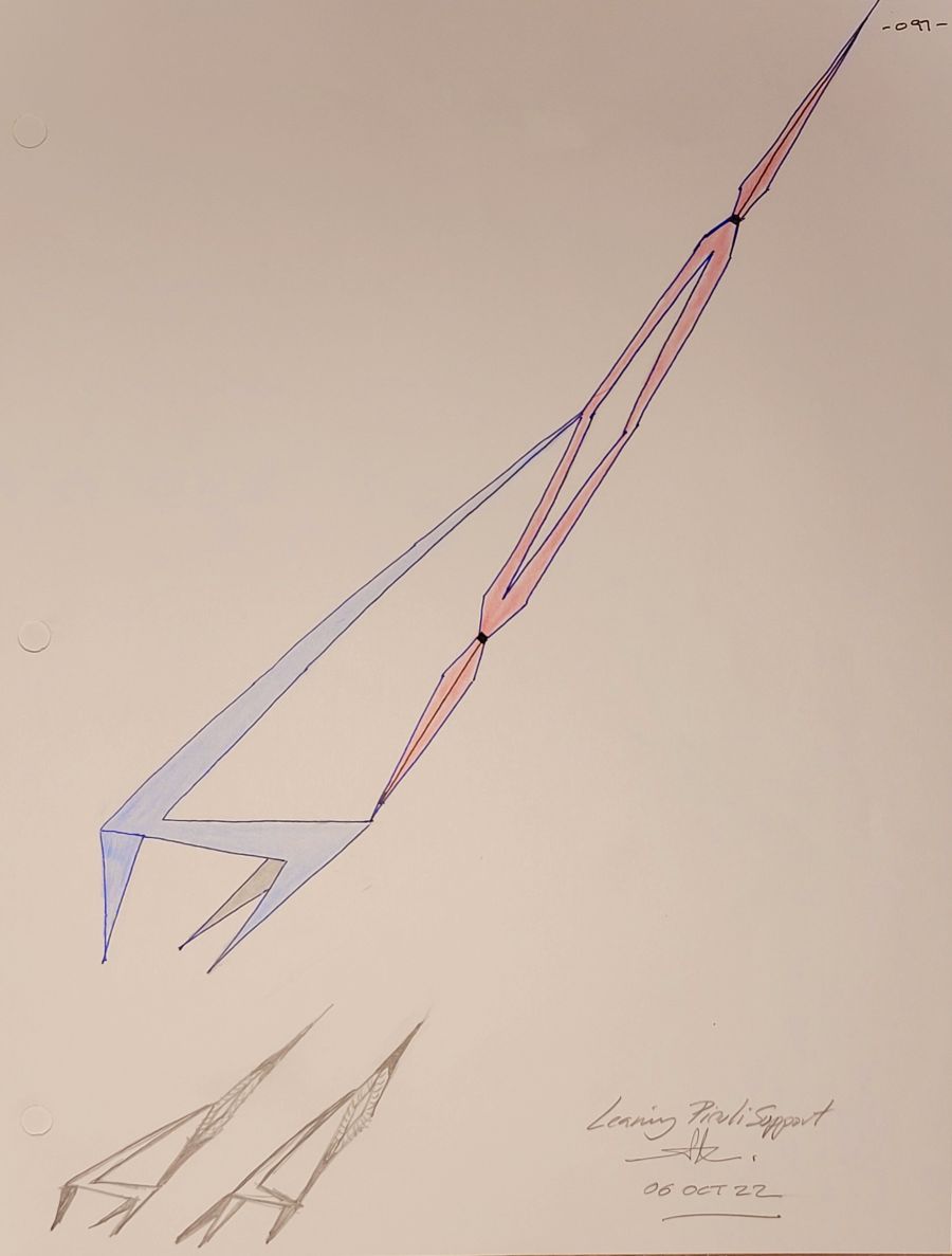 LEANING PIRULI SUPPORT