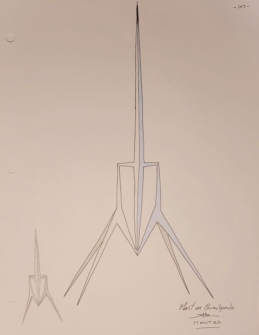 MAST ON QUADPODS