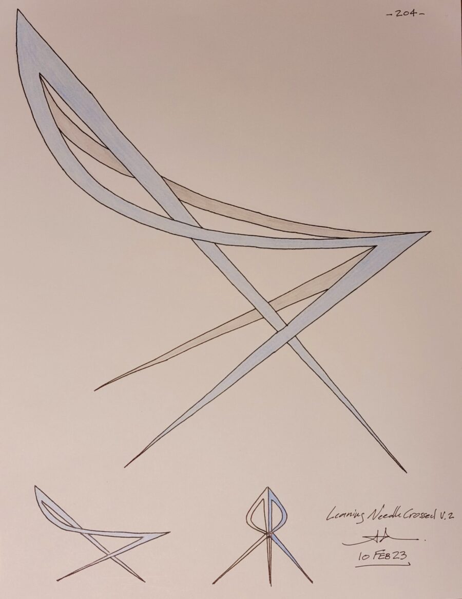 LEANING NEEDLE CROSSING V. 2